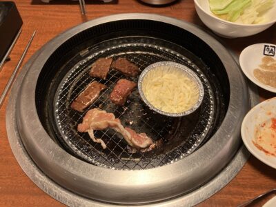 焼き肉フォンデュ